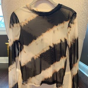 SHEER BERSHKA TOP
